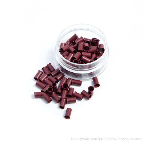 1000pcs/lot 3.4*3.0*6.0mm Flat Edge copper micro tubes flared micro rings links Micro Ring Hair Extension Tools